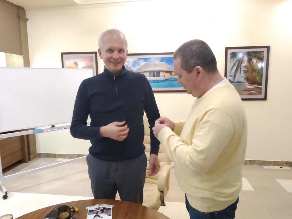 Photo: Congratulations to the new Rotarian!